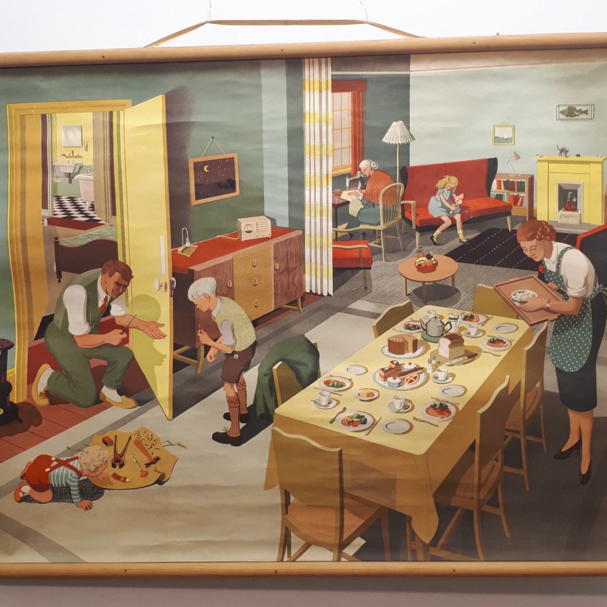 Opetustaulu 1950-luvulta